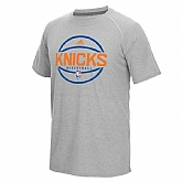 New York Knicks On-Court climalite Pre-Game WEM T-Shirt - Gray,baseball caps,new era cap wholesale,wholesale hats